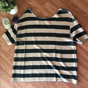 Silence + Noise Sequins Top